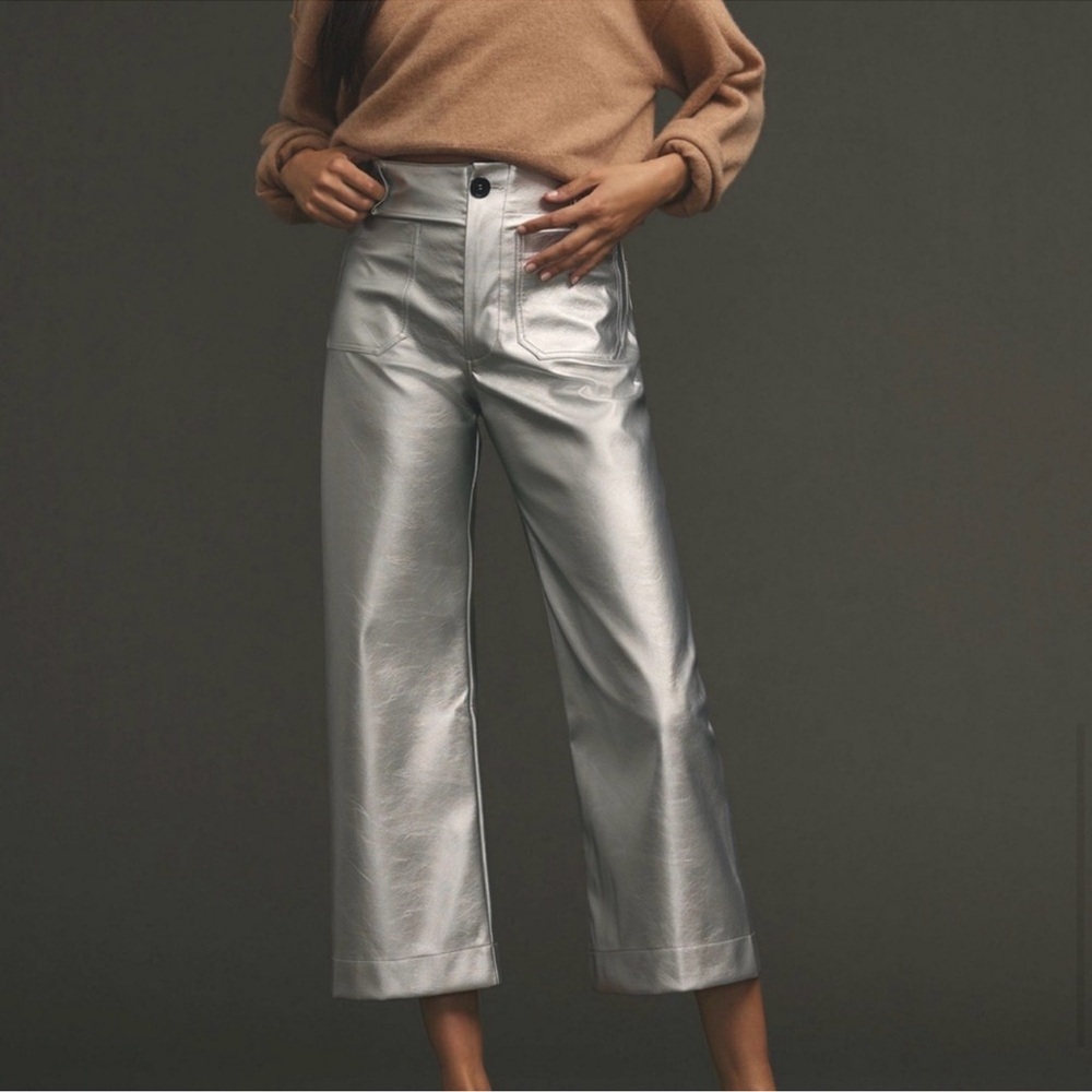 Maeve The Colette Metallic Crop Pant
Size 23 NEW!